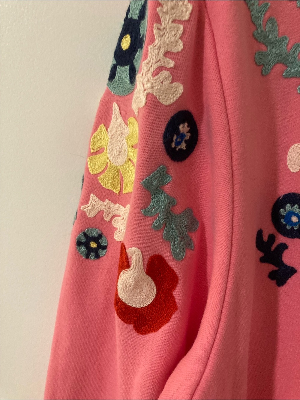 NWOT Boden Crewneck Terry Embroidered Sweatshirt - Picture 6 of 10
